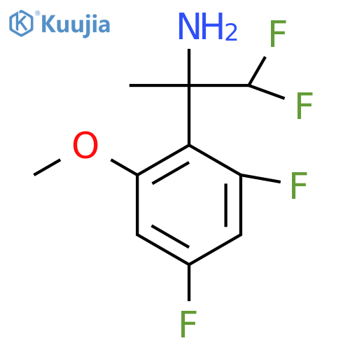 2-(2,4-difluoro-6-methoxyphenyl)-1,1-difluoropropan-2-amine structure