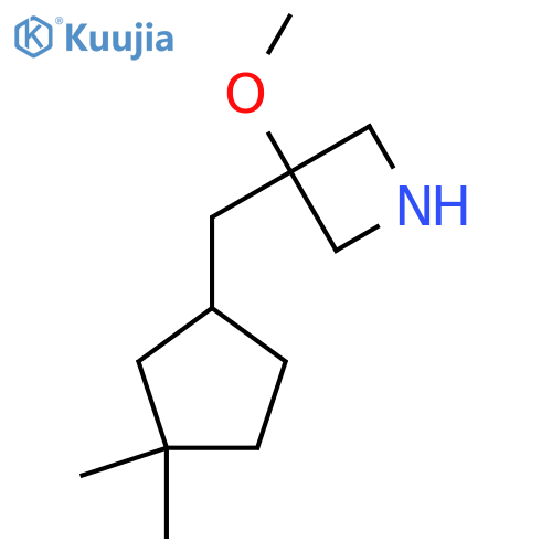 3-(3,3-dimethylcyclopentyl)methyl-3-methoxyazetidine structure