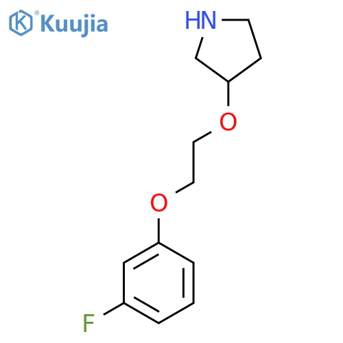 3-2-(3-fluorophenoxy)ethoxypyrrolidine structure