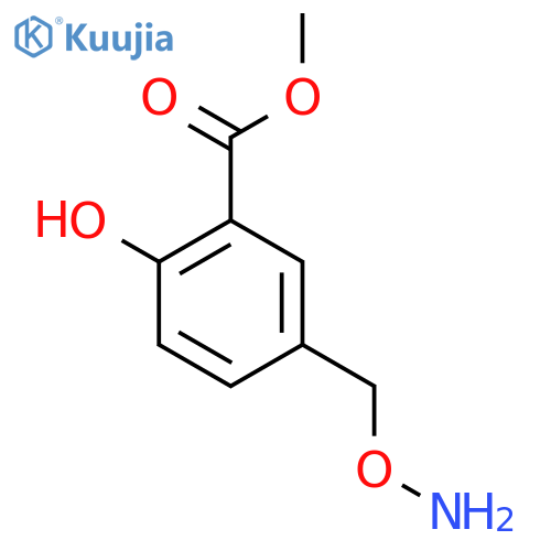 methyl 5-(aminooxy)methyl-2-hydroxybenzoate structure
