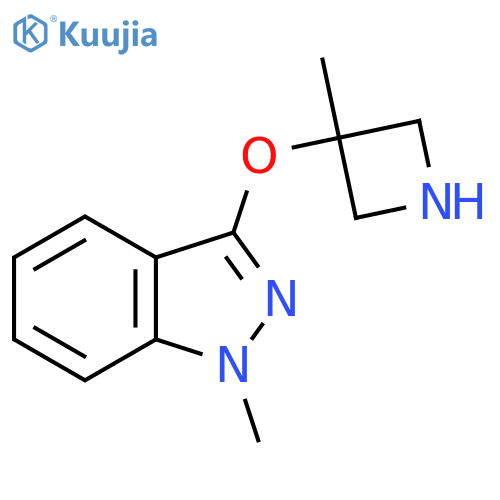 1-methyl-3-(3-methylazetidin-3-yl)oxy-1H-indazole structure