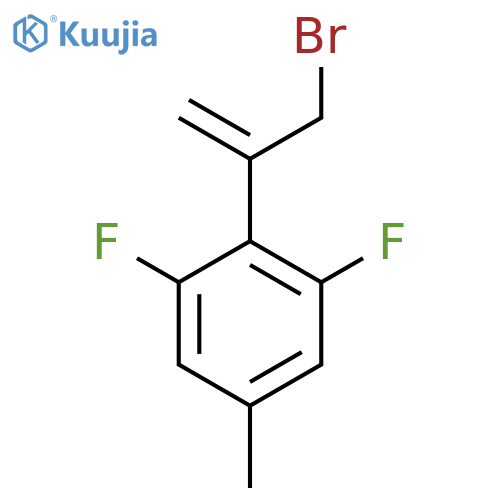 2-(3-bromoprop-1-en-2-yl)-1,3-difluoro-5-methylbenzene structure