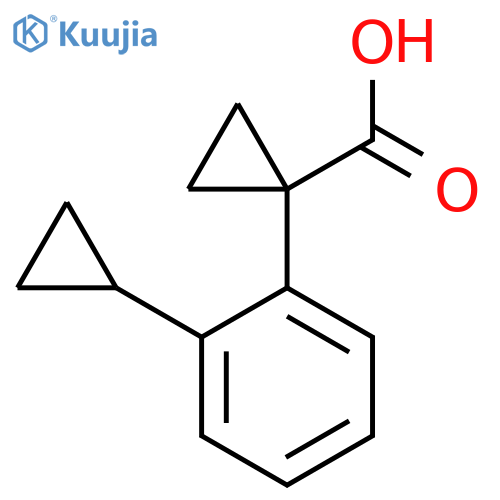1-(2-cyclopropylphenyl)cyclopropane-1-carboxylic acid structure