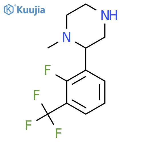 2-2-fluoro-3-(trifluoromethyl)phenyl-1-methylpiperazine structure