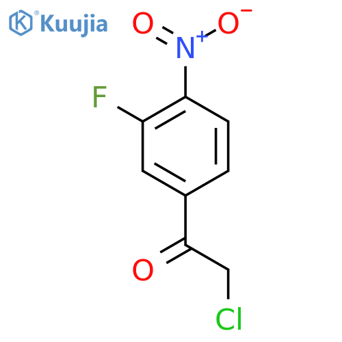 2-chloro-1-(3-fluoro-4-nitrophenyl)ethan-1-one structure