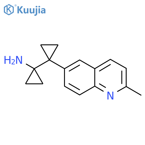 1-1-(2-methylquinolin-6-yl)cyclopropylcyclopropan-1-amine structure