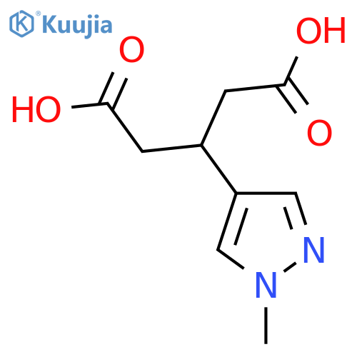 3-(1-methyl-1H-pyrazol-4-yl)pentanedioic acid structure