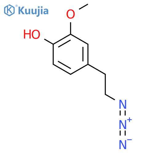 4-(2-Azidoethyl)-2-methoxyphenol structure