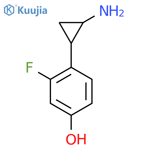 4-(2-aminocyclopropyl)-3-fluorophenol structure