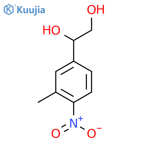 1-(3-methyl-4-nitrophenyl)ethane-1,2-diol structure