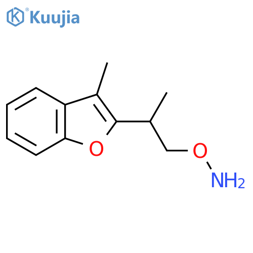 O-2-(3-methyl-1-benzofuran-2-yl)propylhydroxylamine structure