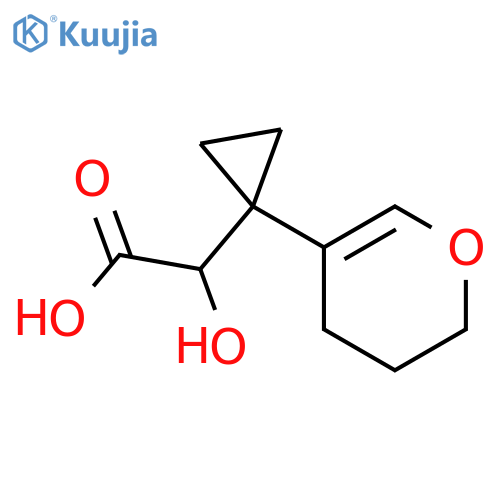 2-1-(3,4-dihydro-2H-pyran-5-yl)cyclopropyl-2-hydroxyacetic acid structure