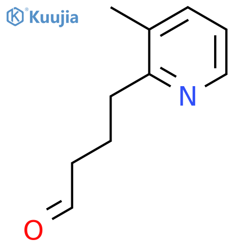 4-(3-methylpyridin-2-yl)butanal structure