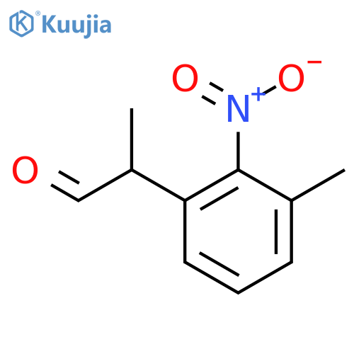 2-(3-methyl-2-nitrophenyl)propanal structure