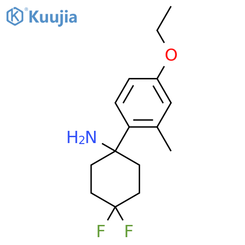 1-(4-ethoxy-2-methylphenyl)-4,4-difluorocyclohexan-1-amine structure