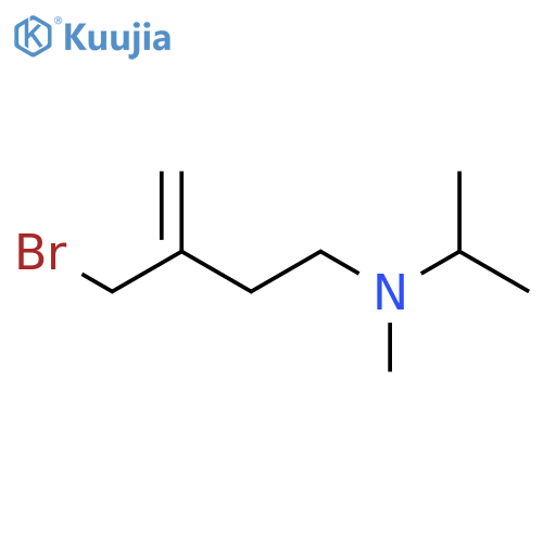 3-(bromomethyl)but-3-en-1-yl(methyl)(propan-2-yl)amine structure