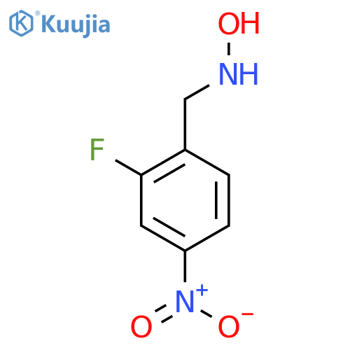 N-(2-fluoro-4-nitrophenyl)methylhydroxylamine structure