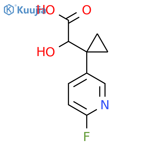 2-1-(6-fluoropyridin-3-yl)cyclopropyl-2-hydroxyacetic acid structure
