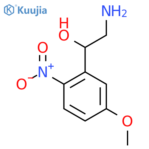 2-amino-1-(5-methoxy-2-nitrophenyl)ethan-1-ol structure