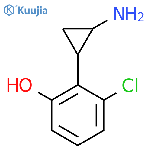 2-(2-aminocyclopropyl)-3-chlorophenol structure