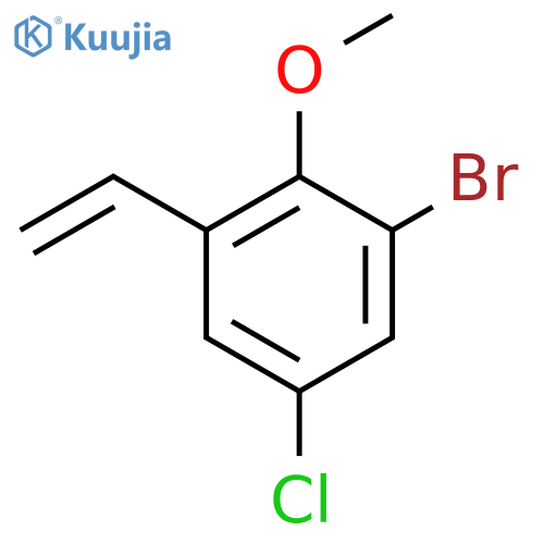 1-bromo-5-chloro-3-ethenyl-2-methoxybenzene structure