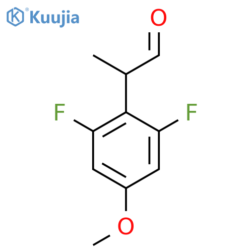 2-(2,6-difluoro-4-methoxyphenyl)propanal structure