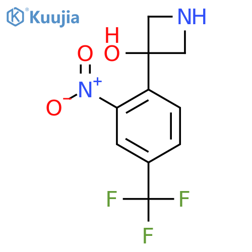 3-2-nitro-4-(trifluoromethyl)phenylazetidin-3-ol structure