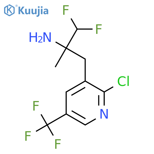 3-2-chloro-5-(trifluoromethyl)pyridin-3-yl-1,1-difluoro-2-methylpropan-2-amine structure