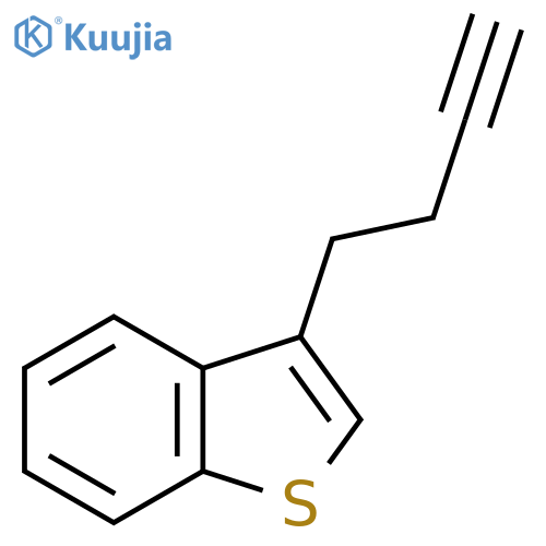 3-(but-3-yn-1-yl)-1-benzothiophene structure