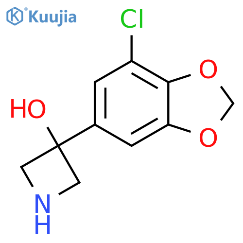 3-(7-chloro-1,3-dioxaindan-5-yl)azetidin-3-ol structure