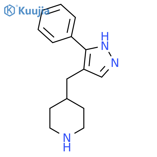 4-(3-phenyl-1H-pyrazol-4-yl)methylpiperidine structure