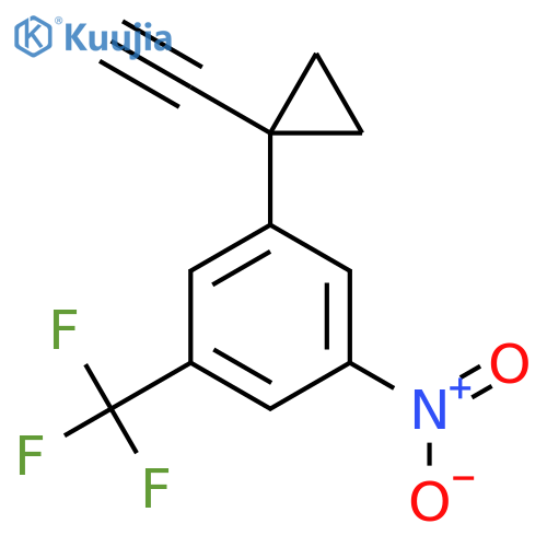 1-(1-ethynylcyclopropyl)-3-nitro-5-(trifluoromethyl)benzene structure