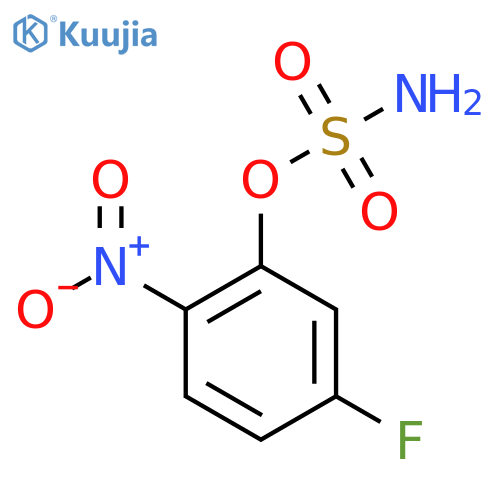 5-fluoro-2-nitrophenyl sulfamate structure
