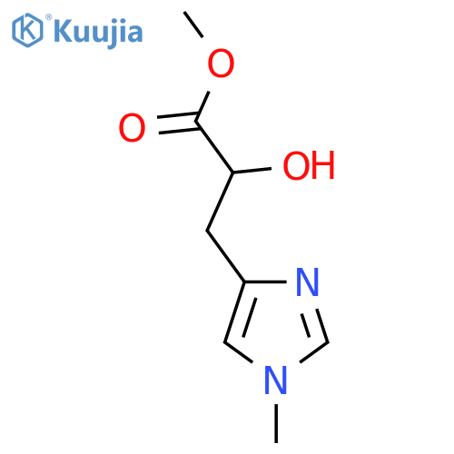 methyl 2-hydroxy-3-(1-methyl-1H-imidazol-4-yl)propanoate structure