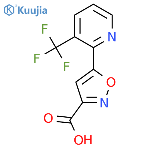5-3-(trifluoromethyl)pyridin-2-yl-1,2-oxazole-3-carboxylic acid structure