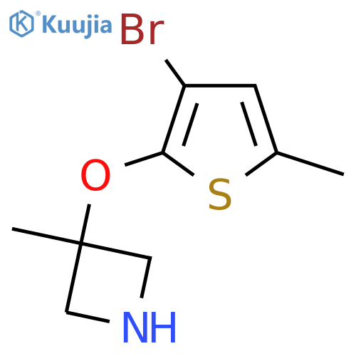 3-(3-bromo-5-methylthiophen-2-yl)oxy-3-methylazetidine structure