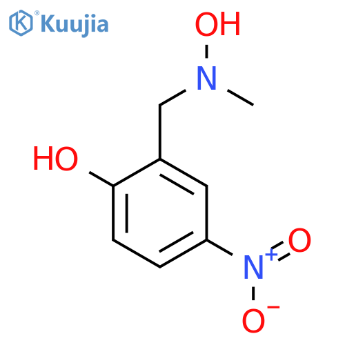 2-{hydroxy(methyl)aminomethyl}-4-nitrophenol structure