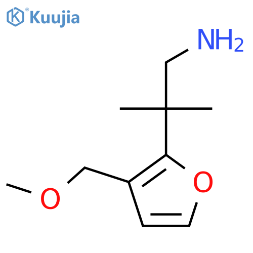 2-3-(methoxymethyl)furan-2-yl-2-methylpropan-1-amine structure