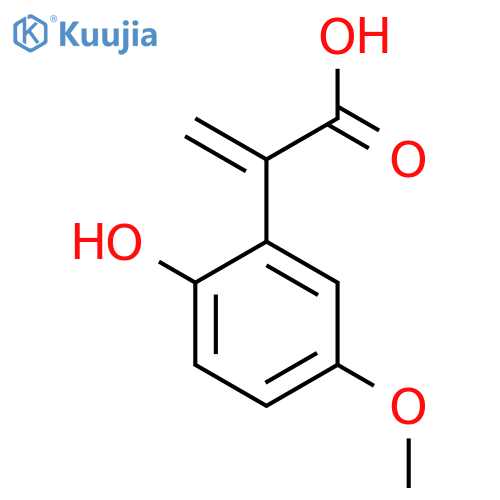 2-(2-hydroxy-5-methoxyphenyl)prop-2-enoic acid structure