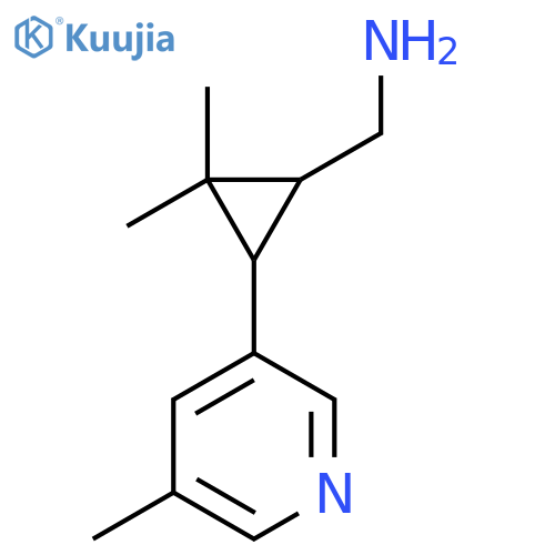 2,2-dimethyl-3-(5-methylpyridin-3-yl)cyclopropylmethanamine structure