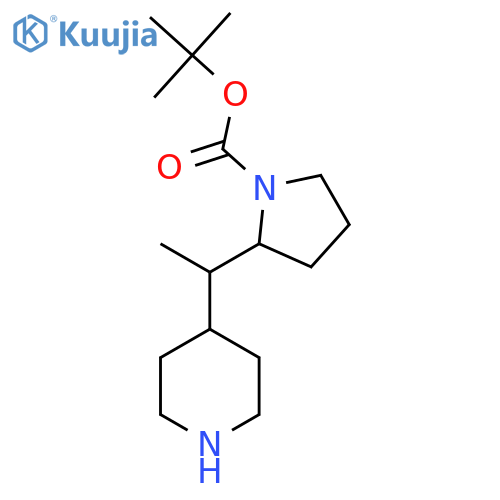 tert-butyl 2-1-(piperidin-4-yl)ethylpyrrolidine-1-carboxylate structure