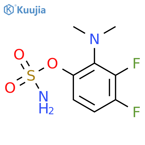2-(dimethylamino)-3,4-difluorophenyl sulfamate structure