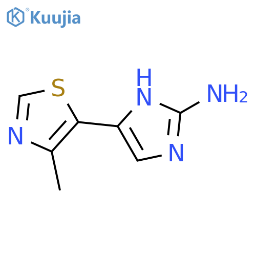 5-(4-methyl-1,3-thiazol-5-yl)-1H-imidazol-2-amine structure
