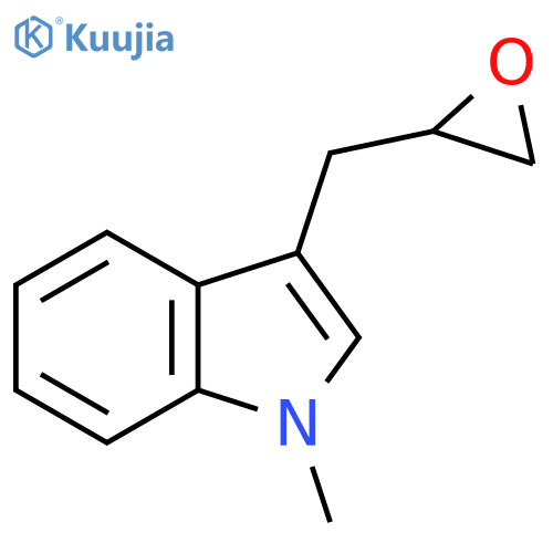 1-methyl-3-(oxiran-2-yl)methyl-1H-indole structure