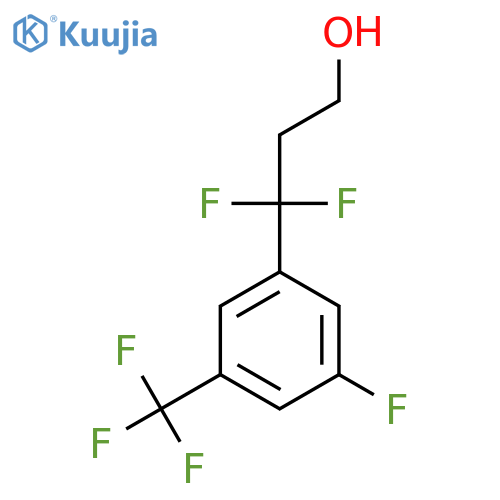 3,3-difluoro-3-3-fluoro-5-(trifluoromethyl)phenylpropan-1-ol structure