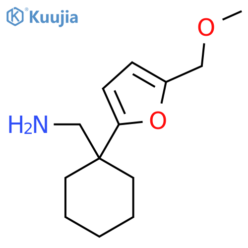 {1-5-(methoxymethyl)furan-2-ylcyclohexyl}methanamine structure
