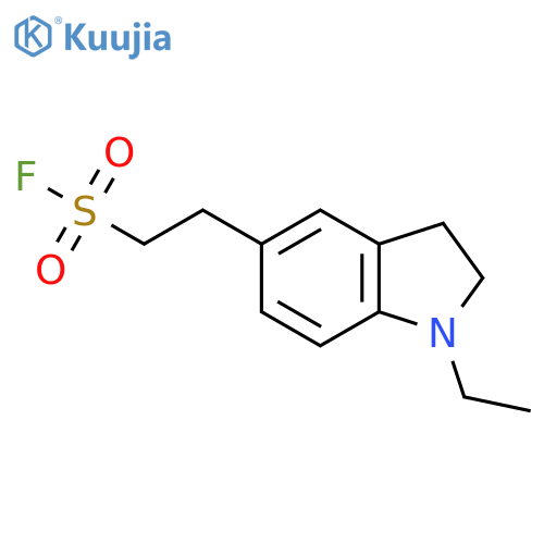 2-(1-ethyl-2,3-dihydro-1H-indol-5-yl)ethane-1-sulfonyl fluoride structure