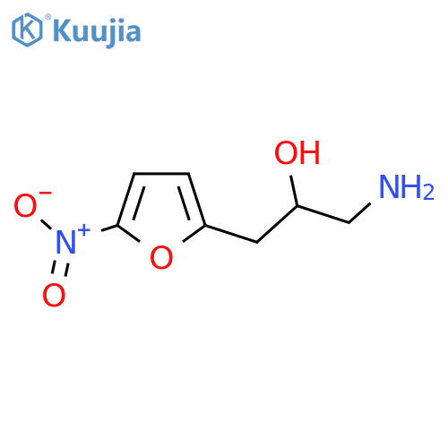 1-amino-3-(5-nitrofuran-2-yl)propan-2-ol structure