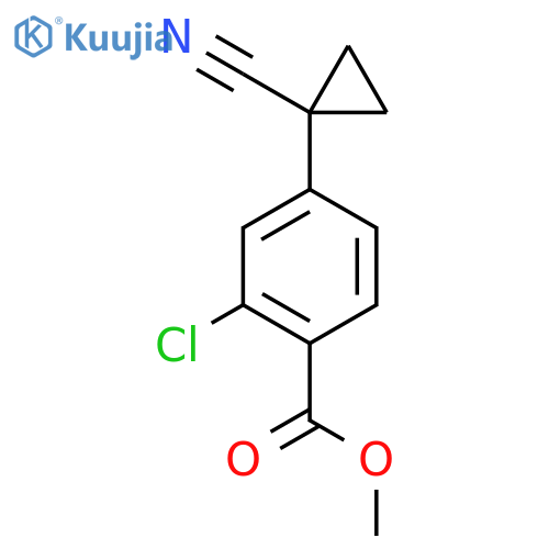 methyl 2-chloro-4-(1-cyanocyclopropyl)benzoate structure