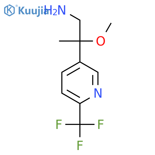2-methoxy-2-6-(trifluoromethyl)pyridin-3-ylpropan-1-amine structure